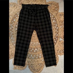 Plaid torrid Paperbag waist pants